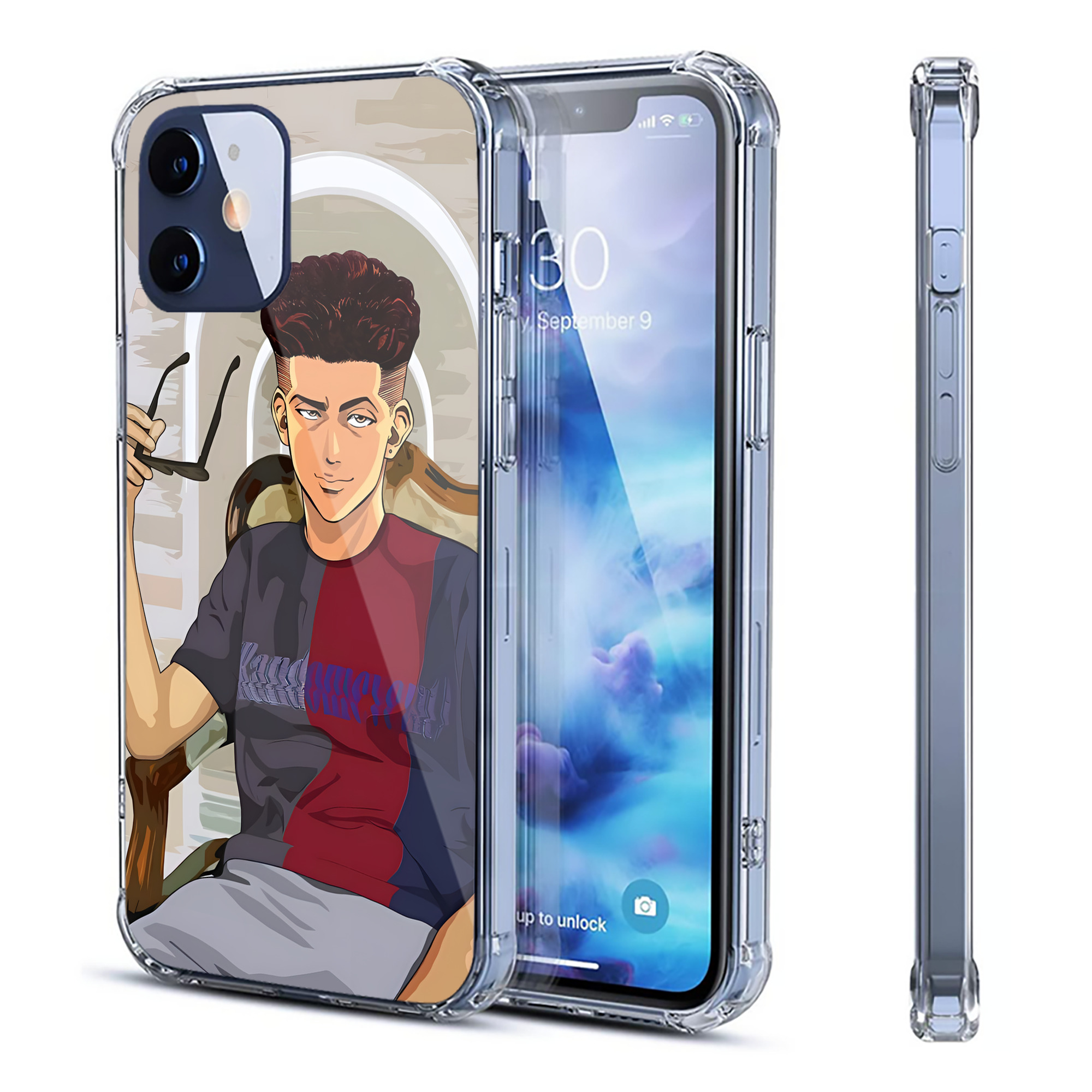 （画像用） SLAM DUNK／スラムダンク 【iPhone 12シリーズ対応】透明スマホケース（クリアソフトケース）